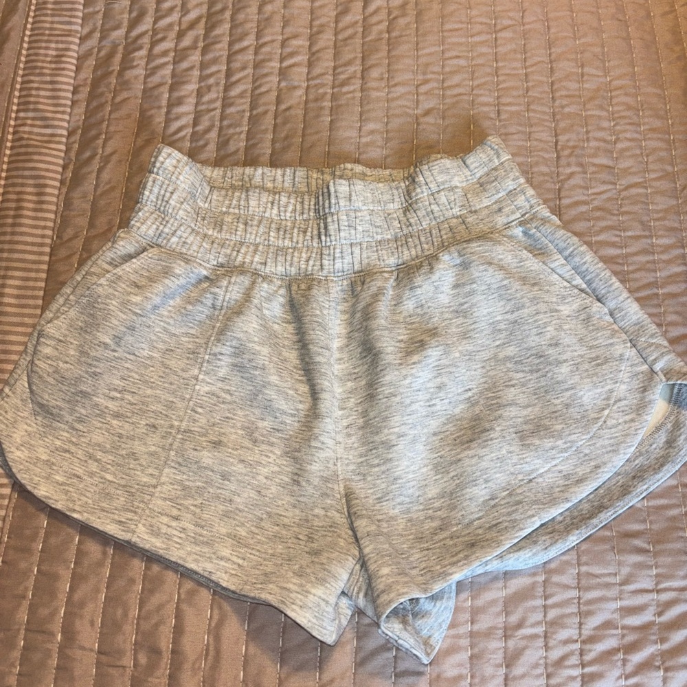 Abercrombie & Fitch Light Gray Athletic Shorts